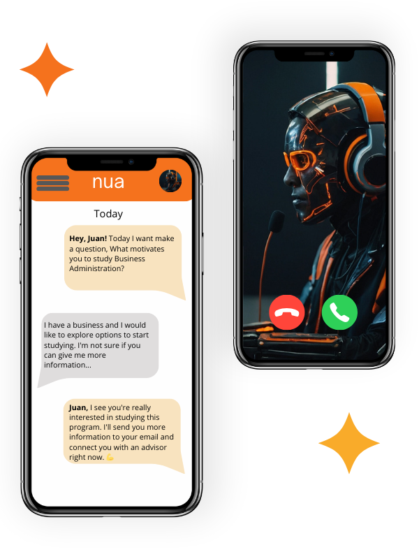 Virtual agent with Artificial Intelligence