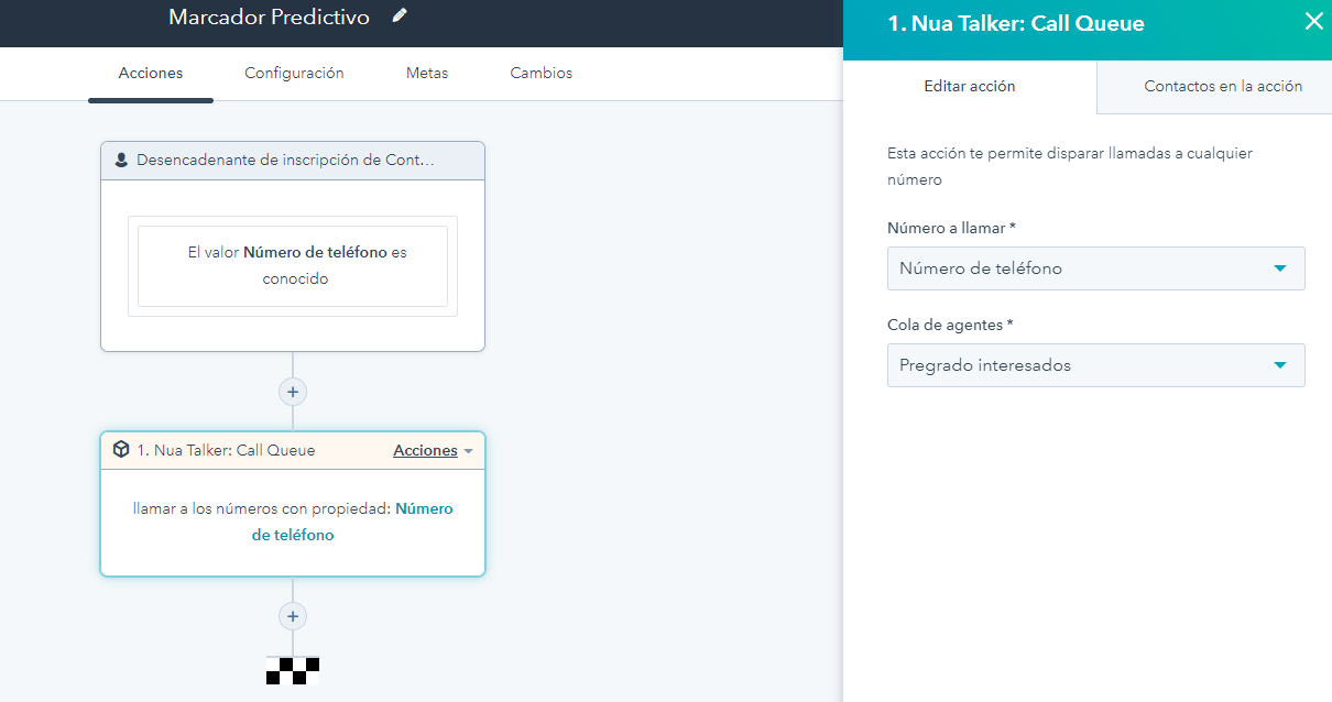 Hacer llamadas desde CRM